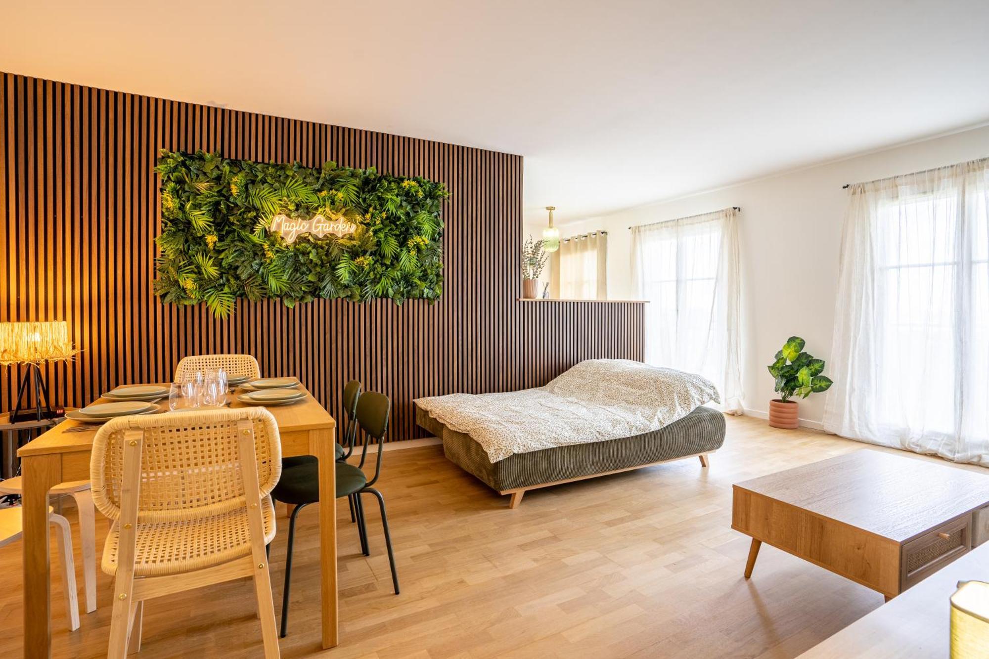 Apartamento Magic Garden 6 Personnes Parking Prive A 20M Du Rer Serris Exterior foto